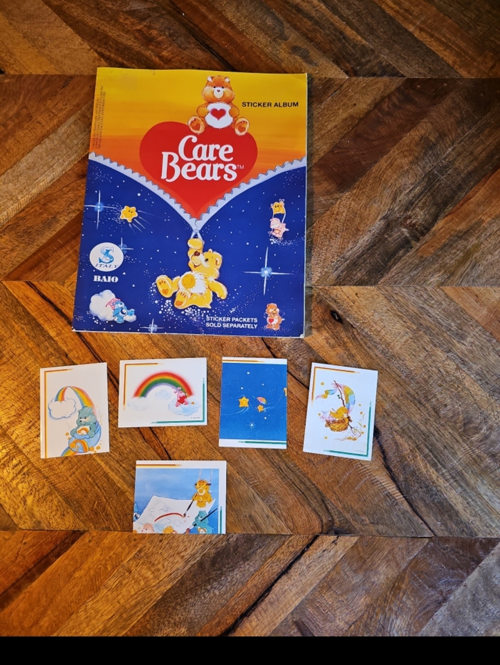 Carebears Baio stickers and sticker album